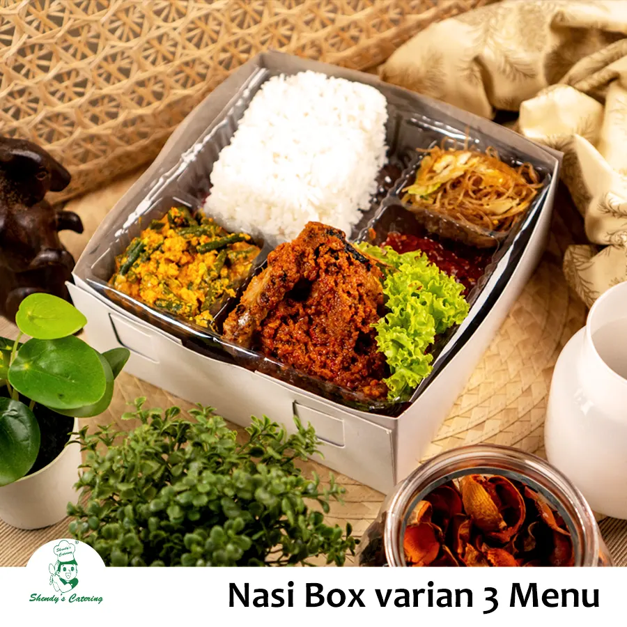 nasi box varian 3 menu shandys catering